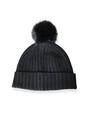 La Seine 100% Cashmere Hat with Pompom NWOT
